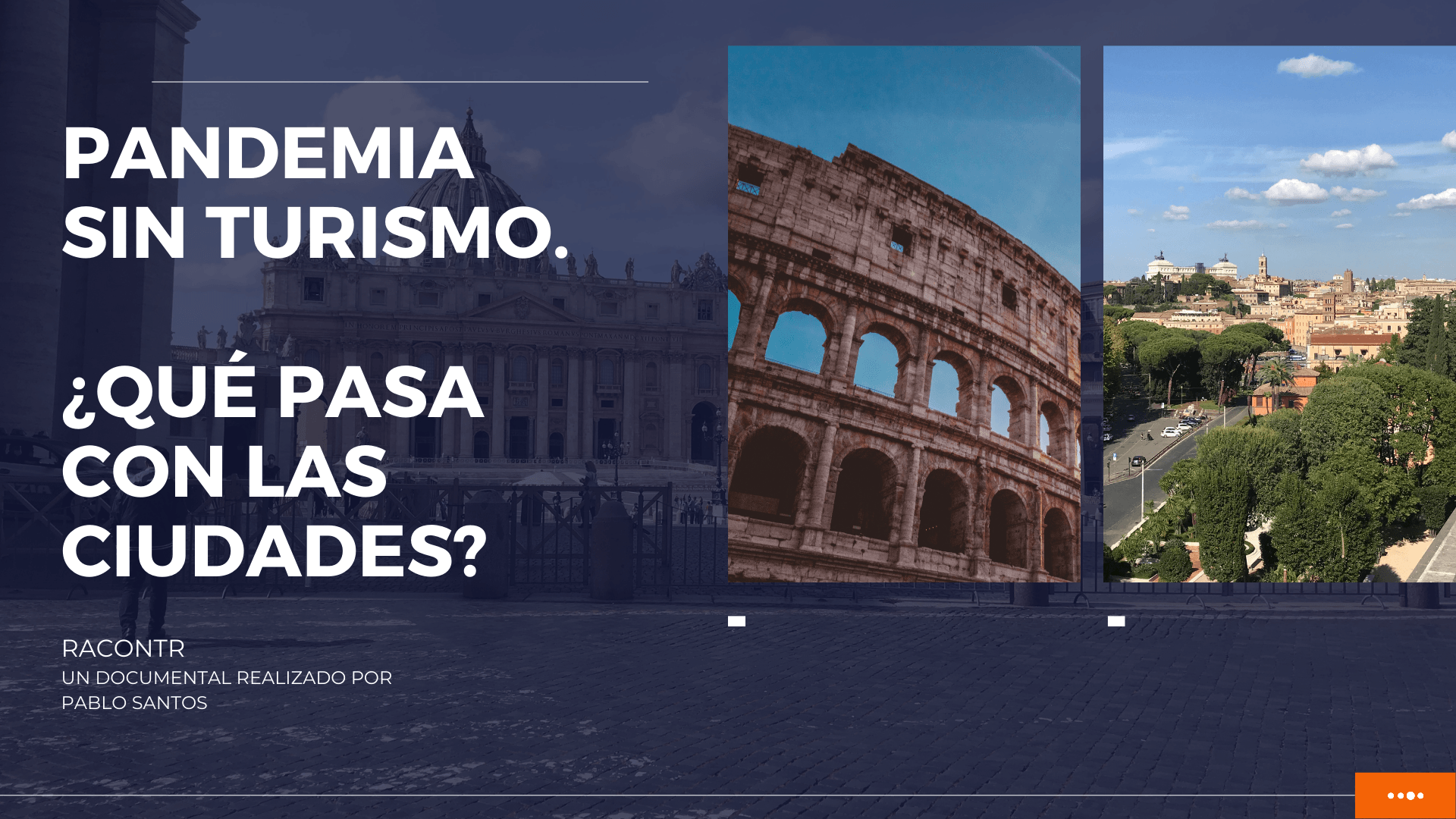 Blue and White Europe Travel Documentary Slideshow