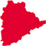 Dessin cartographie de l'état Indien Telangana