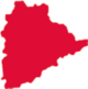 Dessin cartographie de l'état Indien Telangana