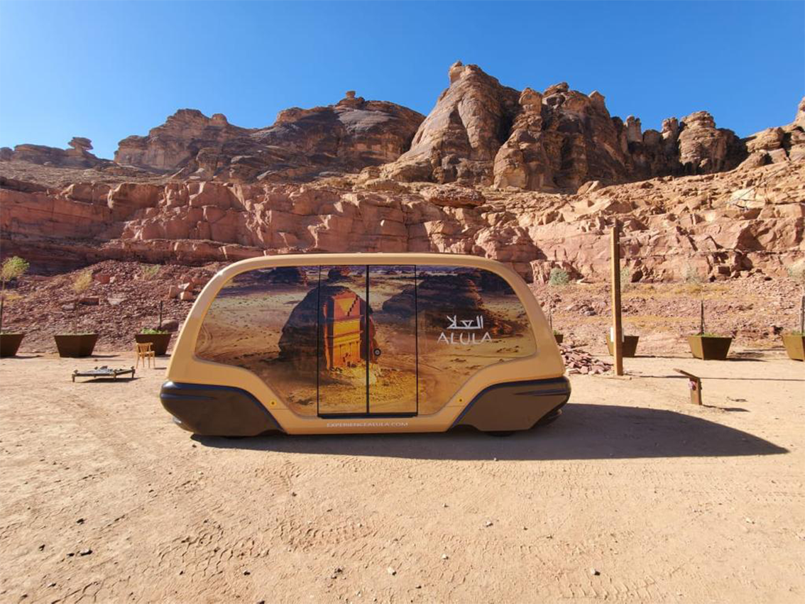 Autonomous pod side view