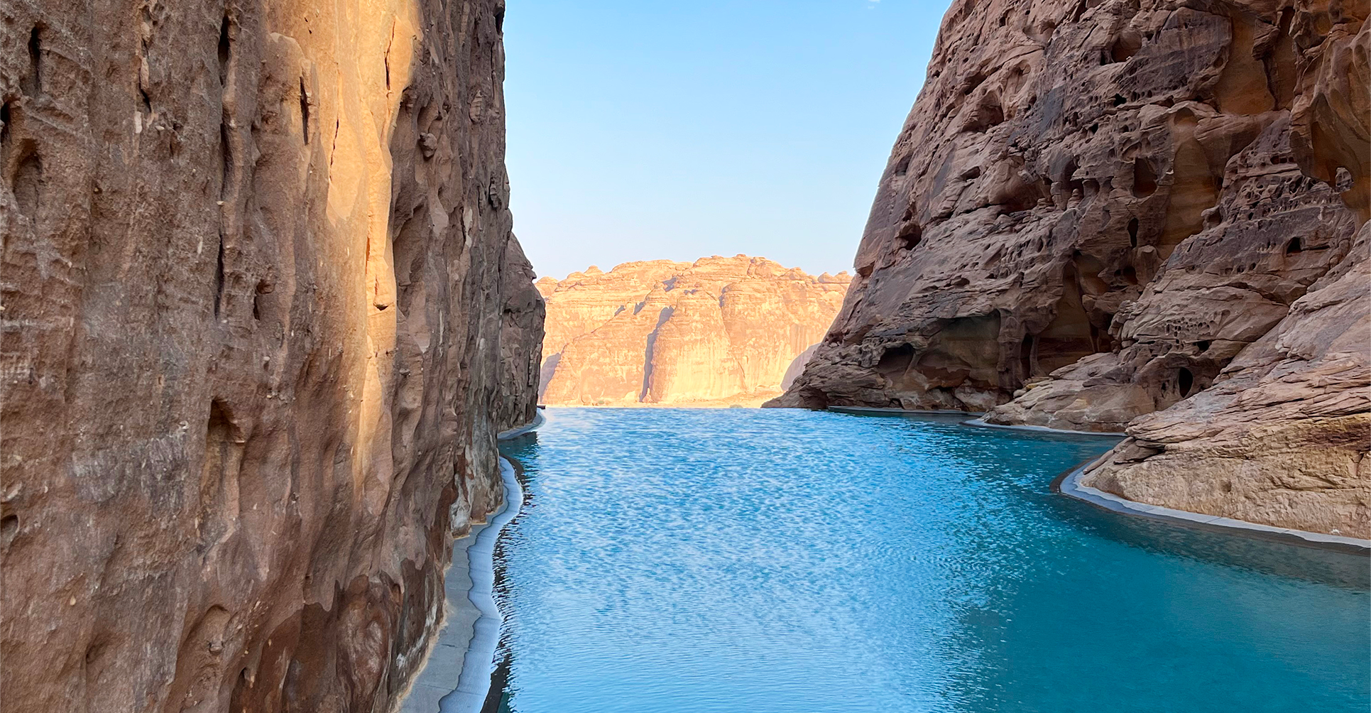 View of the natural pool