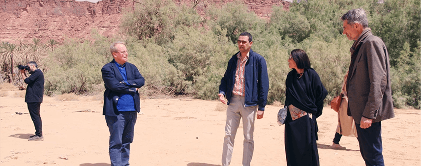 A group in the desert