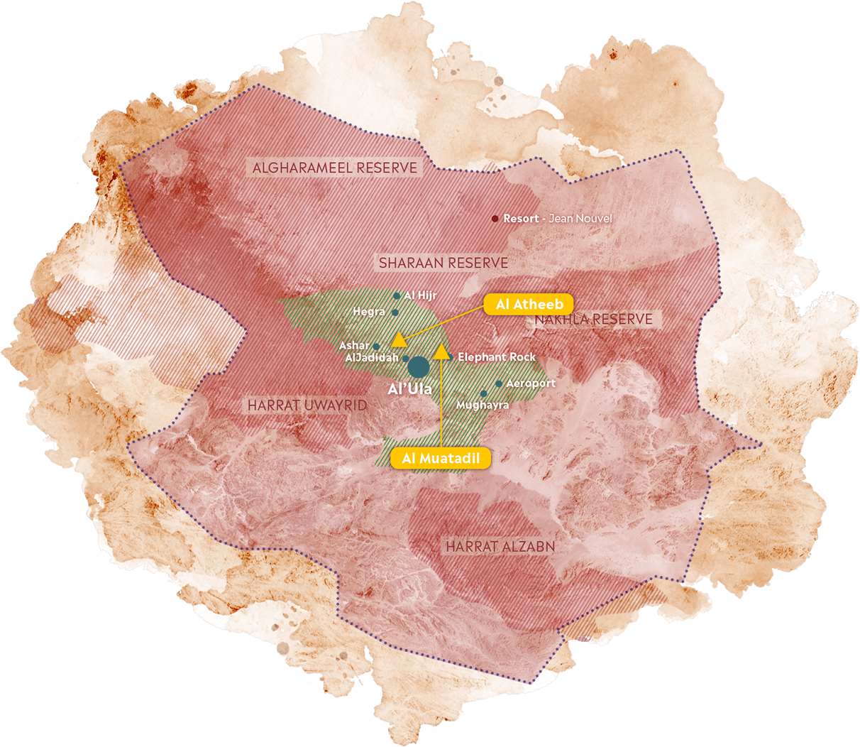 Map of AlUla