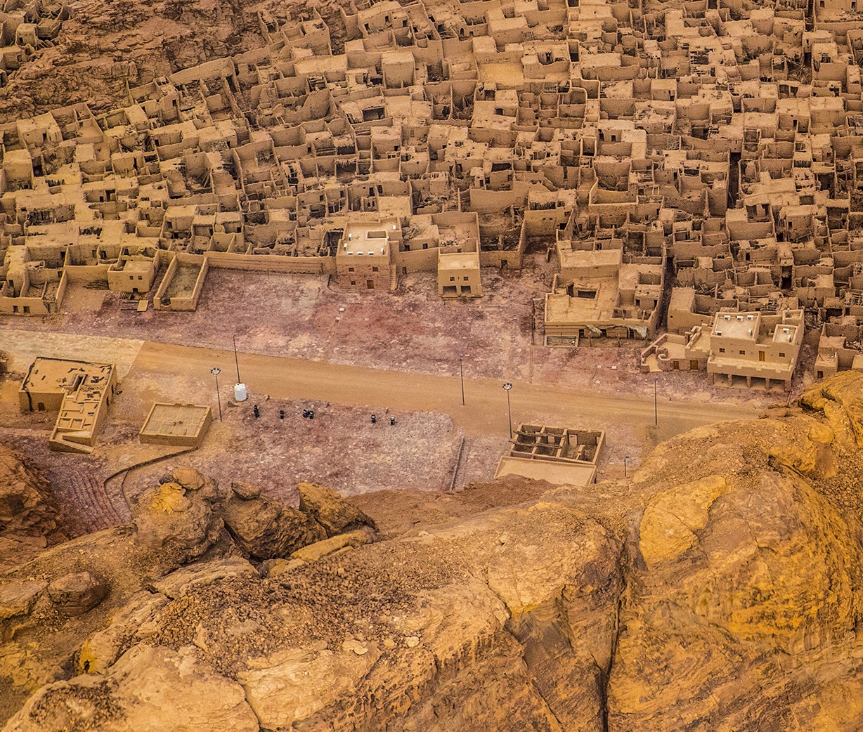 Aerial view of AlUla’s Old Town